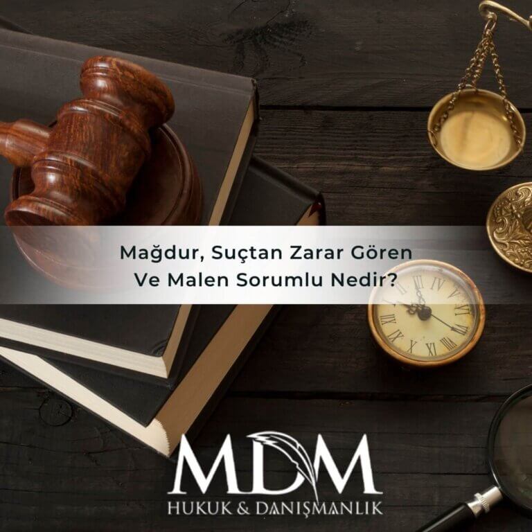 Mağdur, Suçtan Zarar Gören ve Malen Sorumlu Nedir