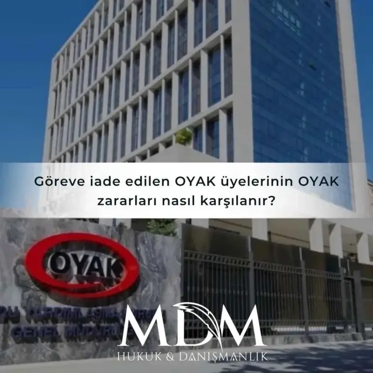 Göreve Iade Edilen Oyak Üyelerinin Oyak Zararları